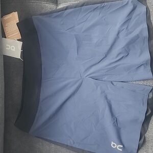On Running Men's Athletic Shorts - Navy and Black NWT